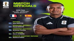 Ban trọng tài cho trận bán kết World Cup Pháp – Tây Ban Nha: Ivan Barton (El Salvador) làm trọng tài chính