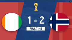 Na Uy giành chiến thắng 2-1 trước Bờ Biển Ngà, tiến vào vòng 16 để gặp Brazil