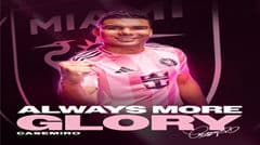 Casemiro (34) ký hợp đồng tự do với Inter Miami, nhận áo số 5