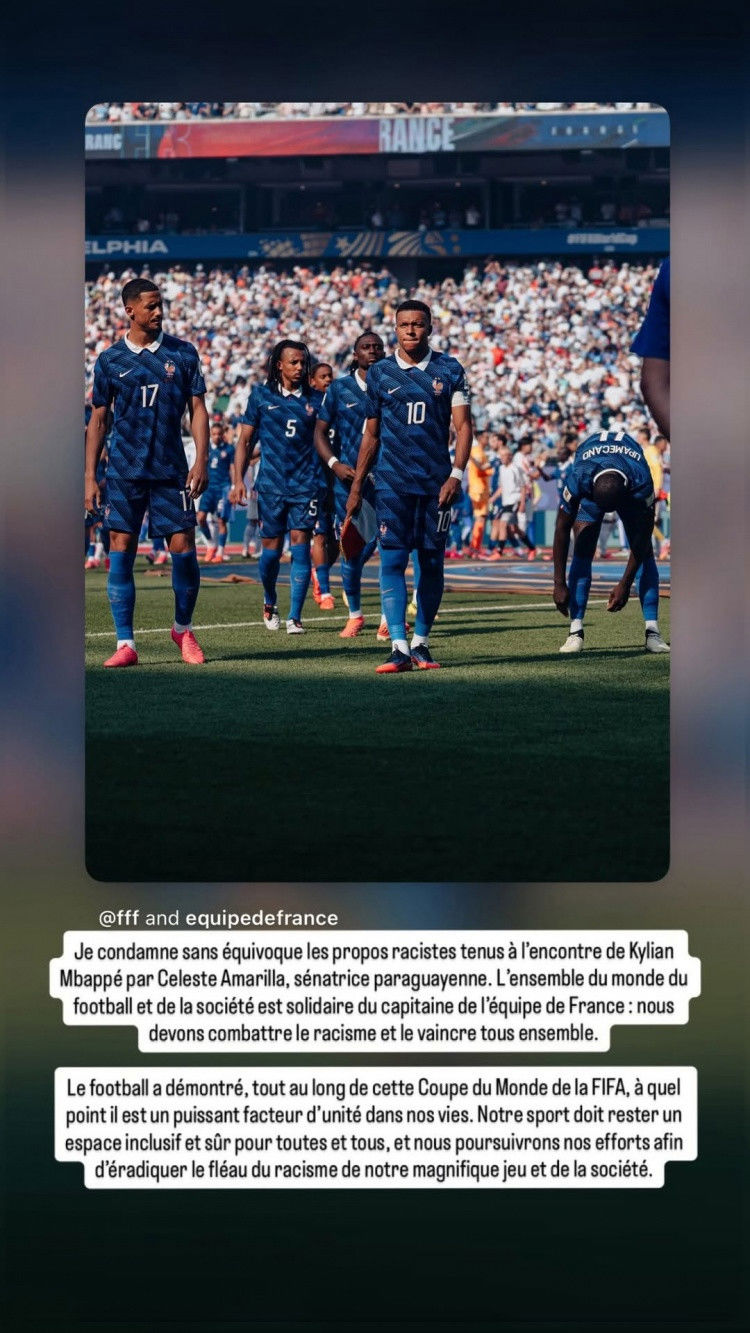 Chủ tịch FIFA Infantino ra tuyên bố lên án những phát ngôn mang tính phân biệt chủng tộc của một nghị sĩ Paraguay nhằm vào Mbappe
