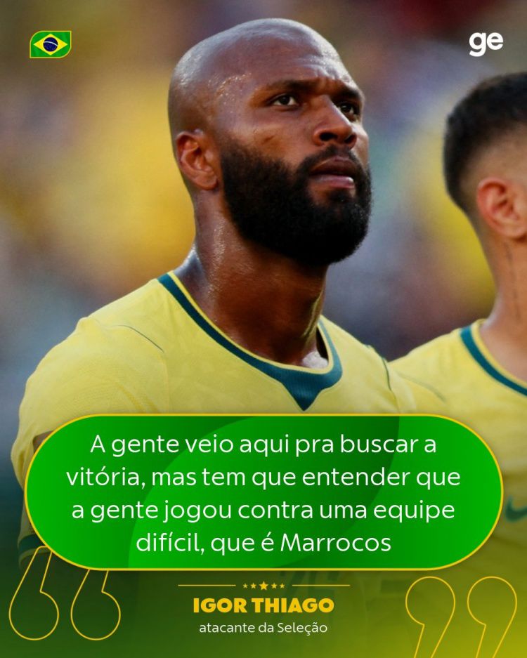 Igor Thiago: Chúng tôi đã hy vọng giành chiến thắng trong trận đấu đầu tiên, nhưng Morocco là một đối thủ mạnh Igor Thiago: Chúng tôi đã hy vọng giành chiến thắng trong trận đấu đầu tiên, nhưng Morocco là một đối thủ mạnh