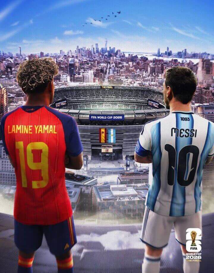 Tân vương vs Cựu vương ⚔️ FIFA đăng poster chung kết: Yamal đối đầu Messi Tân vương vs Cựu vương ⚔️ FIFA đăng poster chung kết: Yamal đối đầu Messi